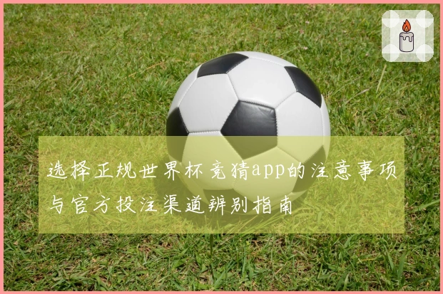 选择正规世界杯竞猜app的注意事项与官方投注渠道辨别指南